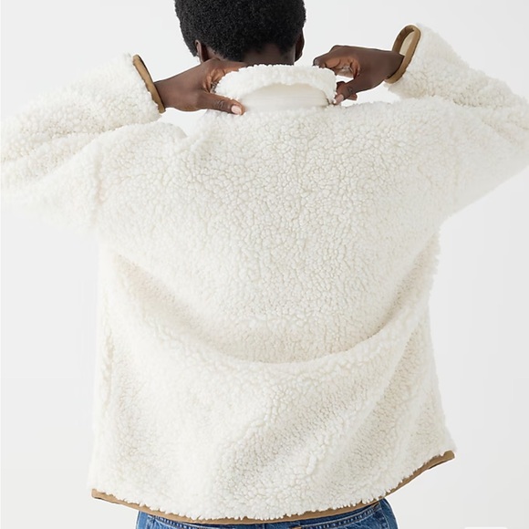 J. Crew Faux Sherpa Barn Jacket - Picture 7 of 8